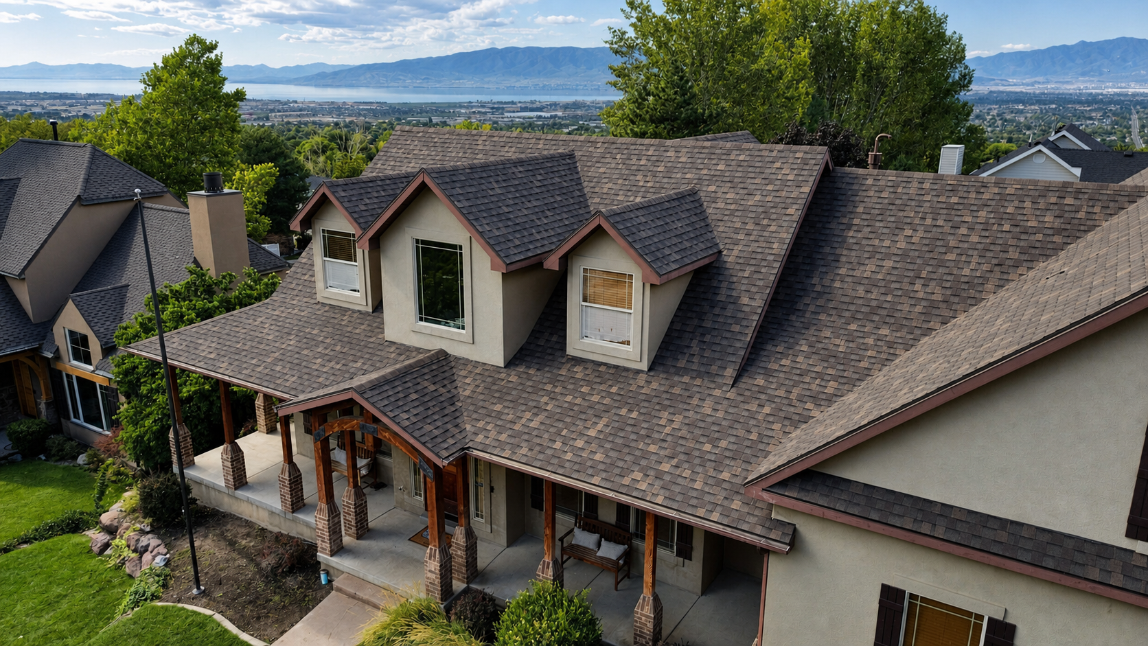 Completed roof replacement by Tru Roofing